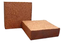 Two compressed cocopeat blocks in the Teral product range